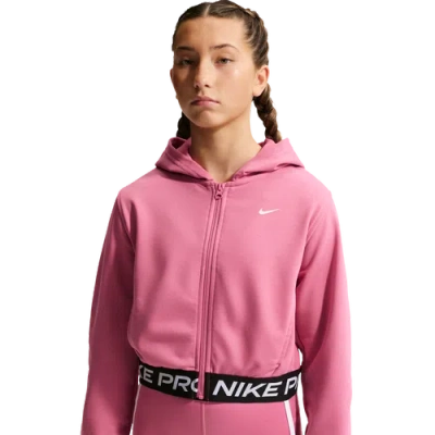 Nike Kids' Boys  Dri-fit Full-zip Fleece Hoodie In Pink