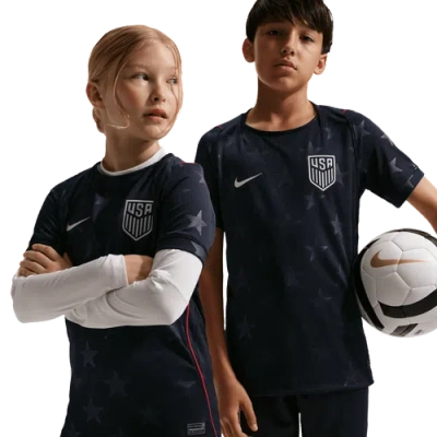 Nike Kids' Boys  Dri-fit Usa Short Sleeve Stadium Jersey In Black