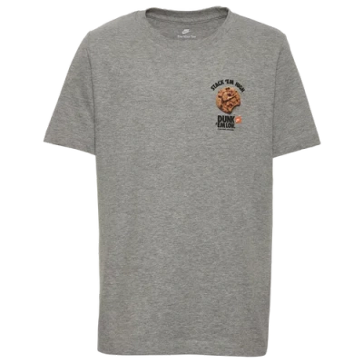 Nike Kids' Boys  Dunk Fun T-shirt In Grey Heather/grey Heather