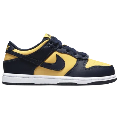 Nike Kids' Boys  Dunk Low In Varsity Maize/midnight Navy