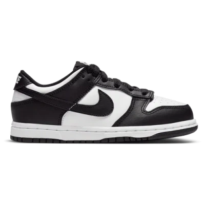 Nike Kids Black Dunk Low Little Kids Sneakers In White