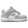 Nike Boys  Dunk Low In White/light Smoke Grey/white