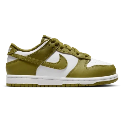 Nike Kids' Boys  Dunk Low In White/pacific Moss