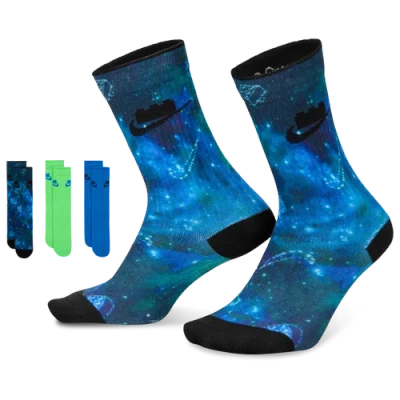 Nike Kids' Boys  Ed Essential Crew Socks 3 Pack In Multi