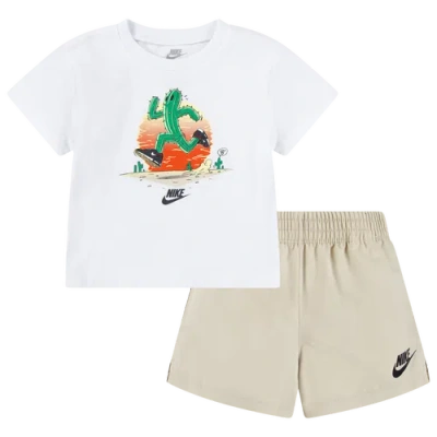 Nike Kids' Boys  Grow For It Shorts Set In Brown/sanddrift