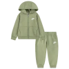 Nike Kids Lbr Full Zip Club Tracksuit In Oil/white