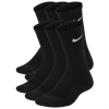 Nike Boys   6 Pack Cushioned Crew Socks In Black/white