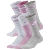 Nike Boys   6 Pack Cushioned Crew Socks In Neutral