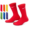 Nike Dri-fit Performance Basics Little Kids' Crew Socks (6 Pairs) In University Red/rush Orange