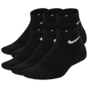 Nike Boys   6 Pack Cushioned Quarter Socks In Black/white
