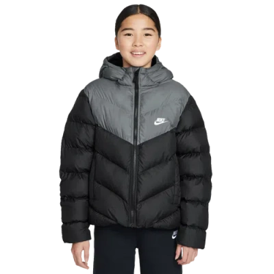Nike Kids' Boys   Adp Colorblock Puffer Jacket In Black