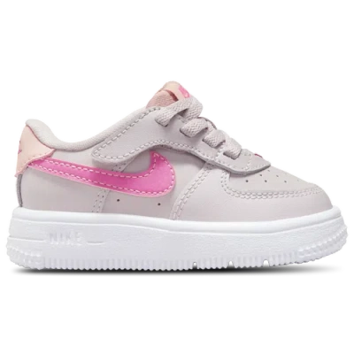 Nike Kids' Boys  Air Force 1 Low Easyon In Platinum Violet/arctic Orange/pinksicle