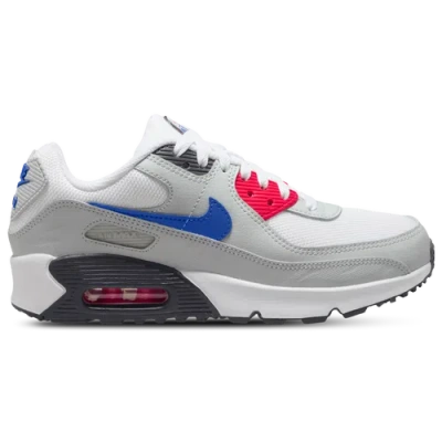 Nike Kids' Boys  Air Max 90 Mesh Se Wc In White/photon Dust/bright Crimson