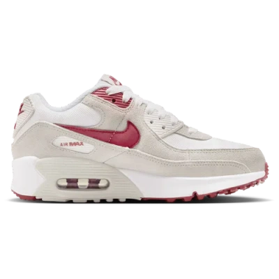 Nike Kids' Boys  Air Max 90 Se In White/team Crimson/lt Bone