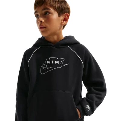 Nike Kids' Boys  Air Pull Over Hoodie In Black
