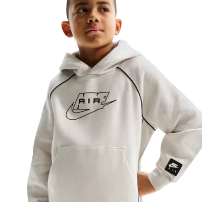 Nike Kids' Boys  Air Pull Over Hoodie In White