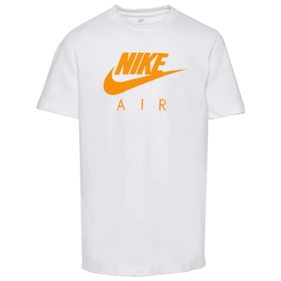 Nike Kids' Boys  Air T-shirt In White/orange