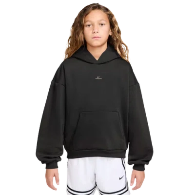 Nike Kids' Boys   Brush Fleece Pullover Hoodie In Black
