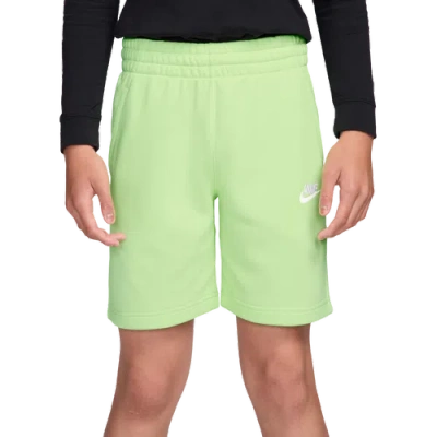 Nike Kids' Boys   Club French Terry Lbr Shorts In Green