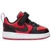 Nike Little Kids' Court Borough Low Recraft Stretch Lace Casual Shoes In White/black/red