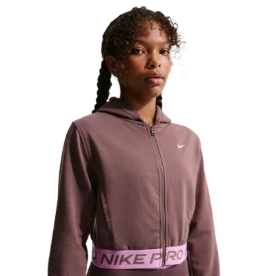 Nike Kids' Boys   Dri-fit Full-zip Fleece Hoodie In Purple