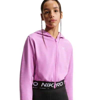 Nike Kids' Boys   Dri-fit Full-zip Fleece Hoodie In Purple