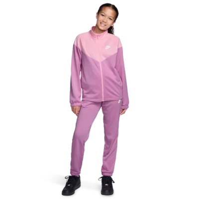 Nike Kids' Boys   Dri-fit Full-zip Tracksuit In Pink