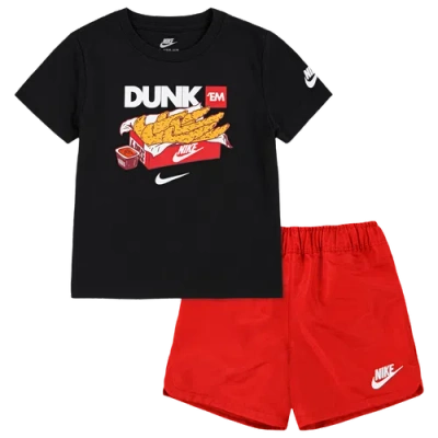 Nike Kids' Boys Infant   Dunk Em Woven Short Set In Black