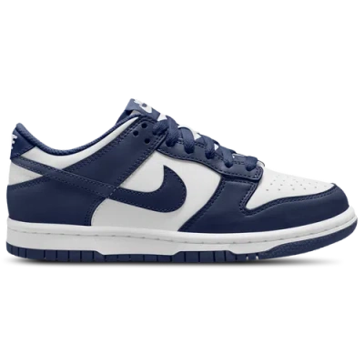 Nike Kids' Boys   Dunk Low In White/midnight