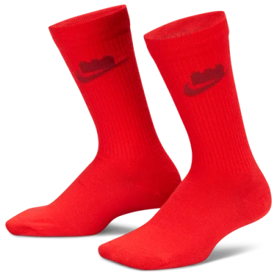 Nike Kids' Boys   Ed Essential Crew Socks 3 Pack In Animal Print