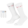 Nike Everyday Plus Cushioned Crew Socks In White/black/multi