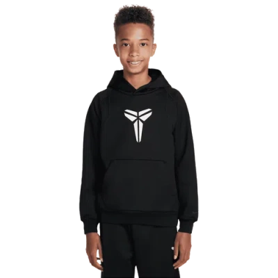 Nike Kids' Boys   Kobe Tf Fundamental Pullover Hoodie Pd In Black/white
