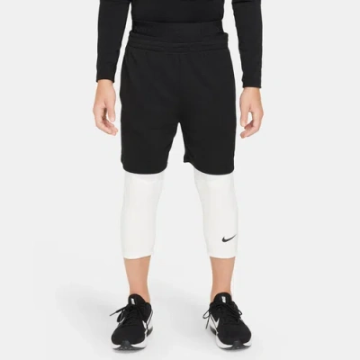 Nike Boys   Np Dri-fit 3/4 Tights 24 In White/black