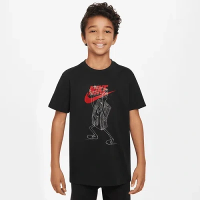 Nike Boys   Nsw '23 Boxy T-shirt In Black