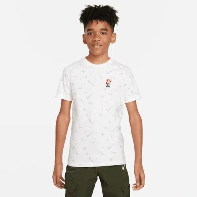 Nike Boys   Nsw Boxy 2 T-shirt In White