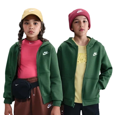 NIKE BOYS NIKE NIKE NSW CLUB FLEECE FULL-ZIP LBR HOODIE