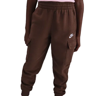 Nike Kids' Boys   Nsw Club Fleece Lbr Cargo Pants In Brown
