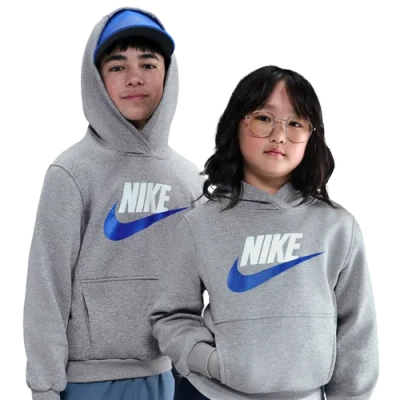 Nike Kids' Boys   Nsw Club Hbr Fleece Hoodie In Gray