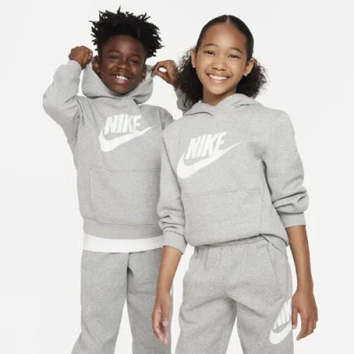 Nike Kids' Boys  Nsw Club Hbr Fleece Hoodie In White/grey