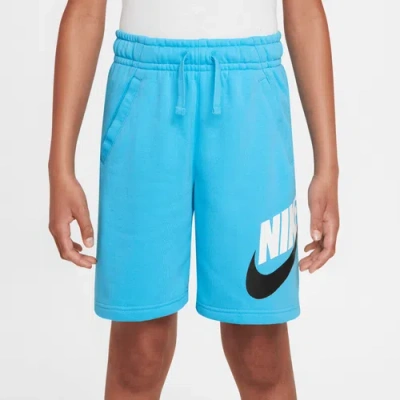 Nike Boys   Nsw Club Hbr Shorts In Baltic Blue/baltic Blue