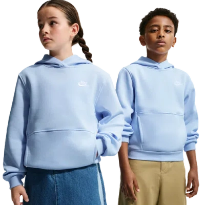 Nike Kids' Boys  Nsw Club Lbr Fleece Hoodie In Blue