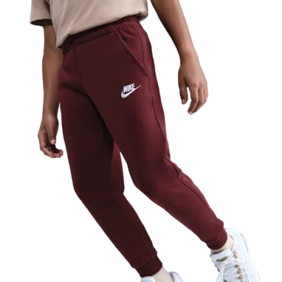 Nike Kids' Boys   Nsw Club Lbr Fleece Joggers In Burgundy