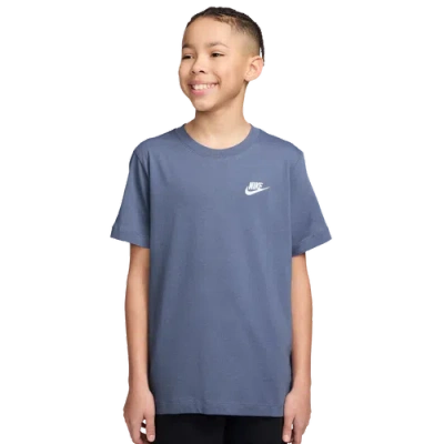Nike Kids' Boys   Nsw Emb Futura T-shirt In Blue