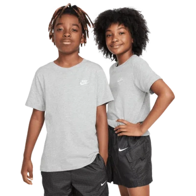 Nike Kids' Boys   Nsw Emb Futura T-shirt In Dark Grey Heather