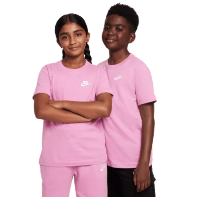 Nike Kids' Boys   Nsw Emb Futura T-shirt In Pink/white