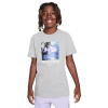 Nike Boys   Nsw Freshest Air S/s Crew T-shirt In Gray/white