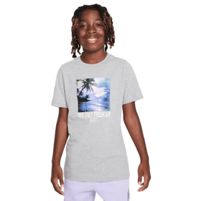 Nike Kids' Boys   Nsw Freshest Air S/s Crew T-shirt In Gray/white
