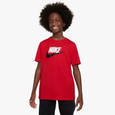 Nike Kids' Boys   Nsw Futura Hbr T-shirt In University Red/white