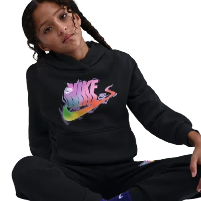 Nike Kids' Boys   Nsw Glitch Club Fleece Hoodie In Black