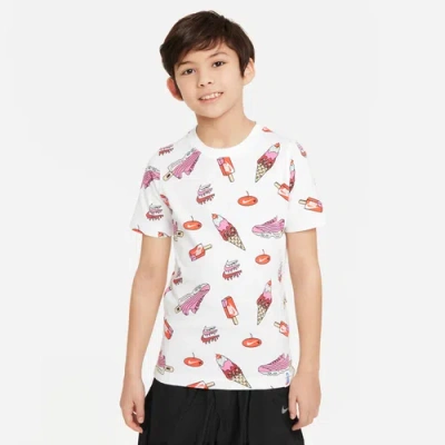 Nike Kids' Boys   Nsw Kc2.3 Sole Food T-shirt In White/white